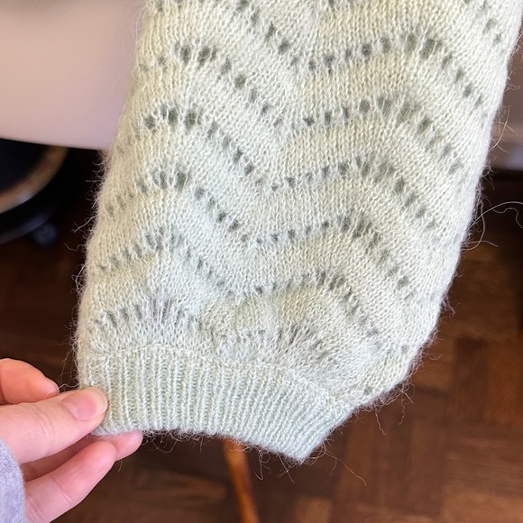 Light Green Women's Sweater Marine Layer (Sezane look) - Picture 3 of 7